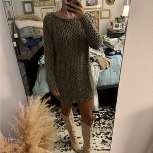 Chunky Knit Sweater Dress